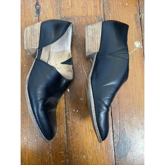 Madewell Lucie Asymmetrical Loafer Black. Leather Point Toe Size 9 - Picture 2 of 9